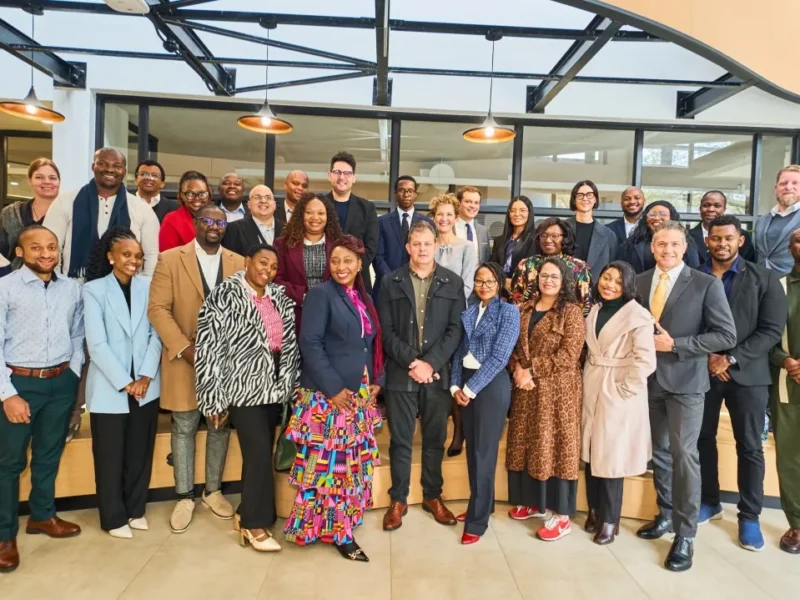 Group photo of professionals at a training event